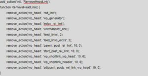 WordPress Performance / Haeder Delete